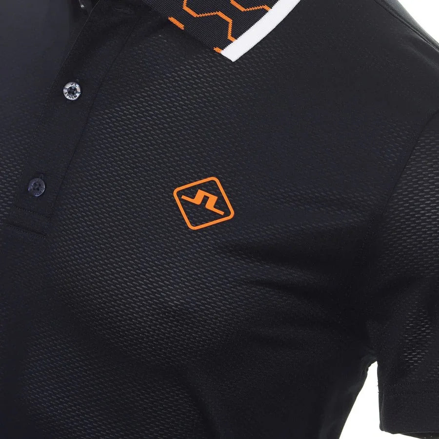 J.Lindeberg Glen Regular Koszulka Polo Męska Granatowa - Epic Golf