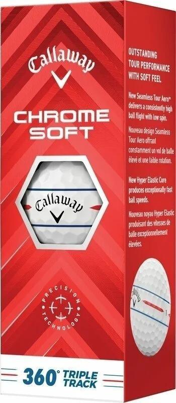 Callaway Piłki Golfowe Chrome Soft 360 Triple Track Białe, 12 sztuk - Epic Golf