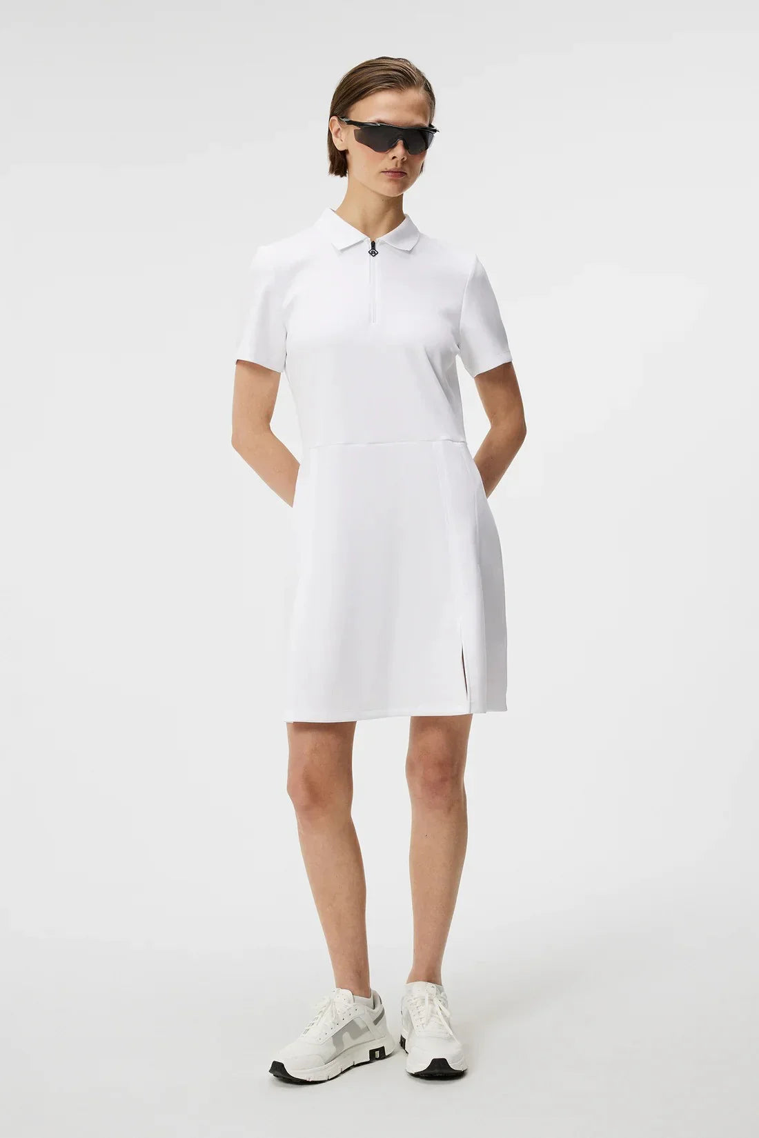 J.Lindeberg Kanai Dress White - Epic Golf