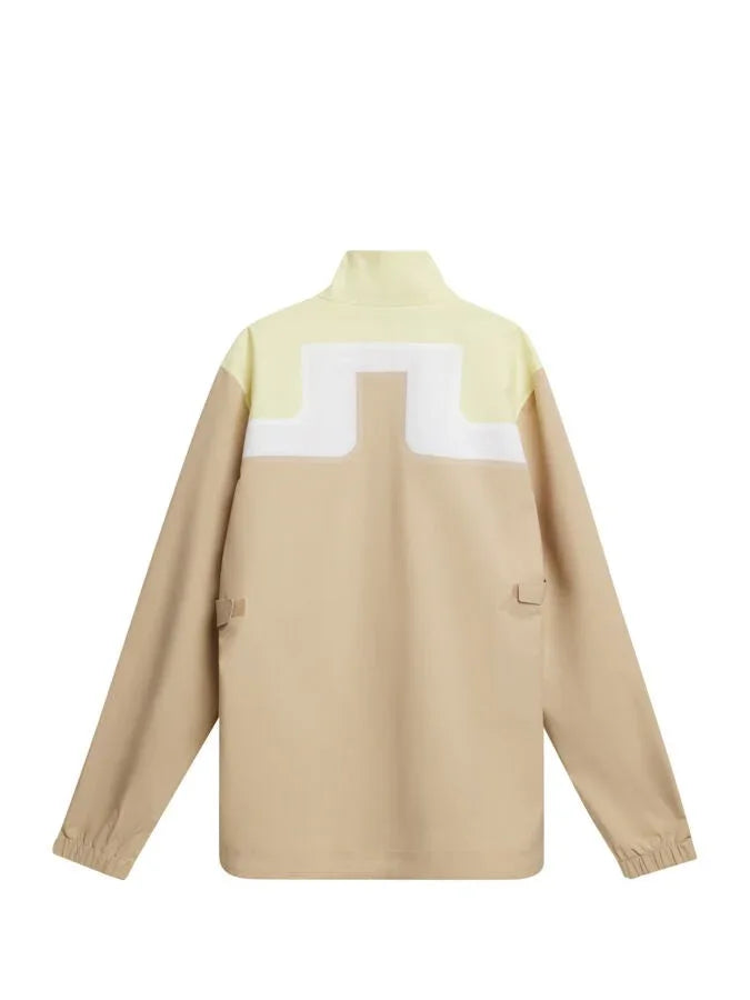 J.Lindeberg Bridge Rain Jacket Safari Beige - Epic Golf