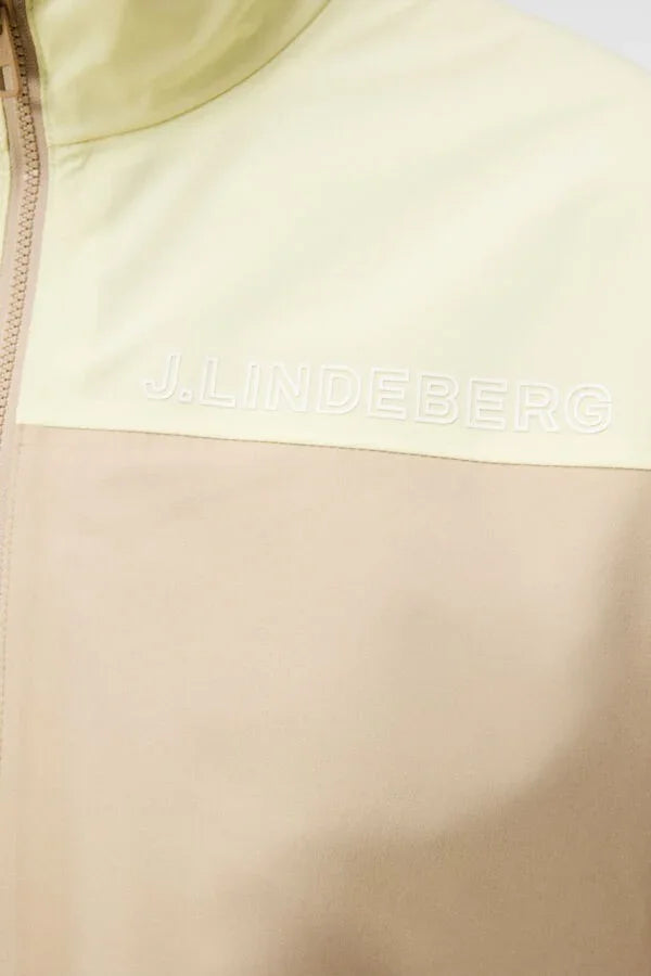 J.Lindeberg Bridge Rain Jacket Safari Beige - Epic Golf