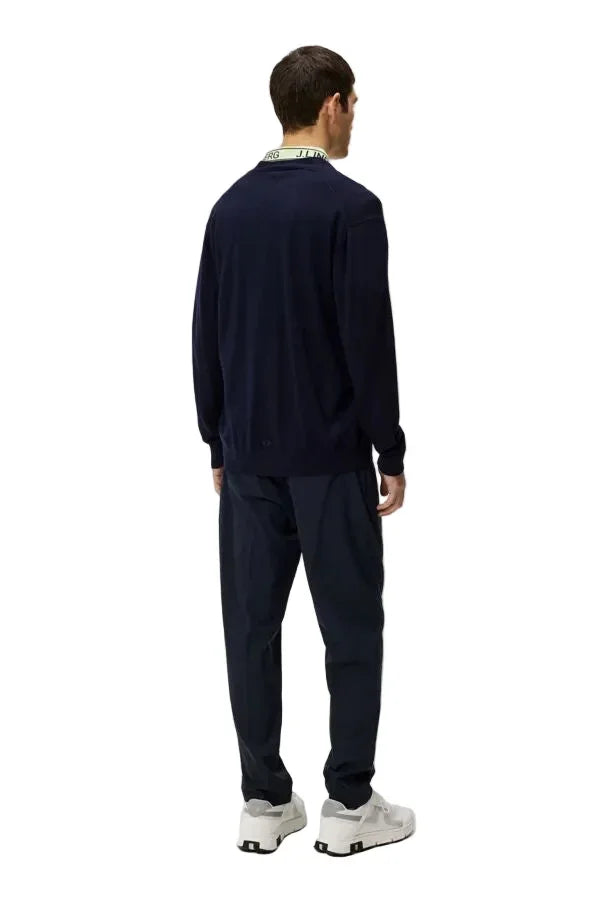J.Lindeberg Lucas Knitted Cardigan JL Navy - Epic Golf