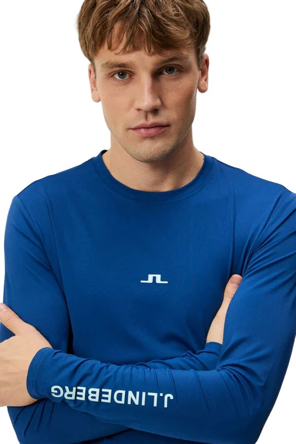 J.Lindeberg Thor Long Sleeve Estate Blue - Epic Golf