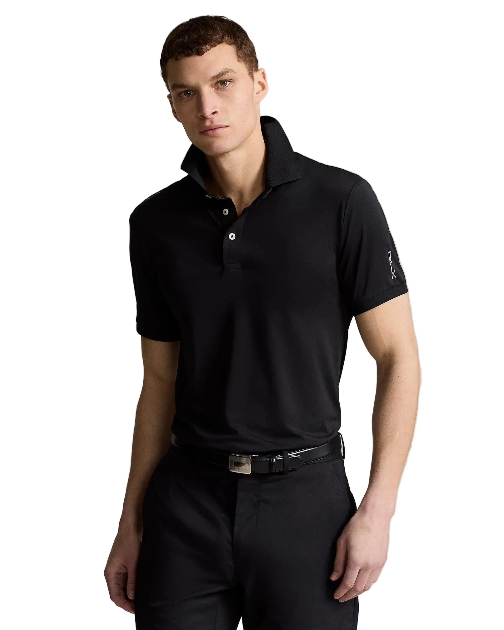 Ralph Lauren Męskie Polo Slim Fit Stretch Czarne - Epic Golf