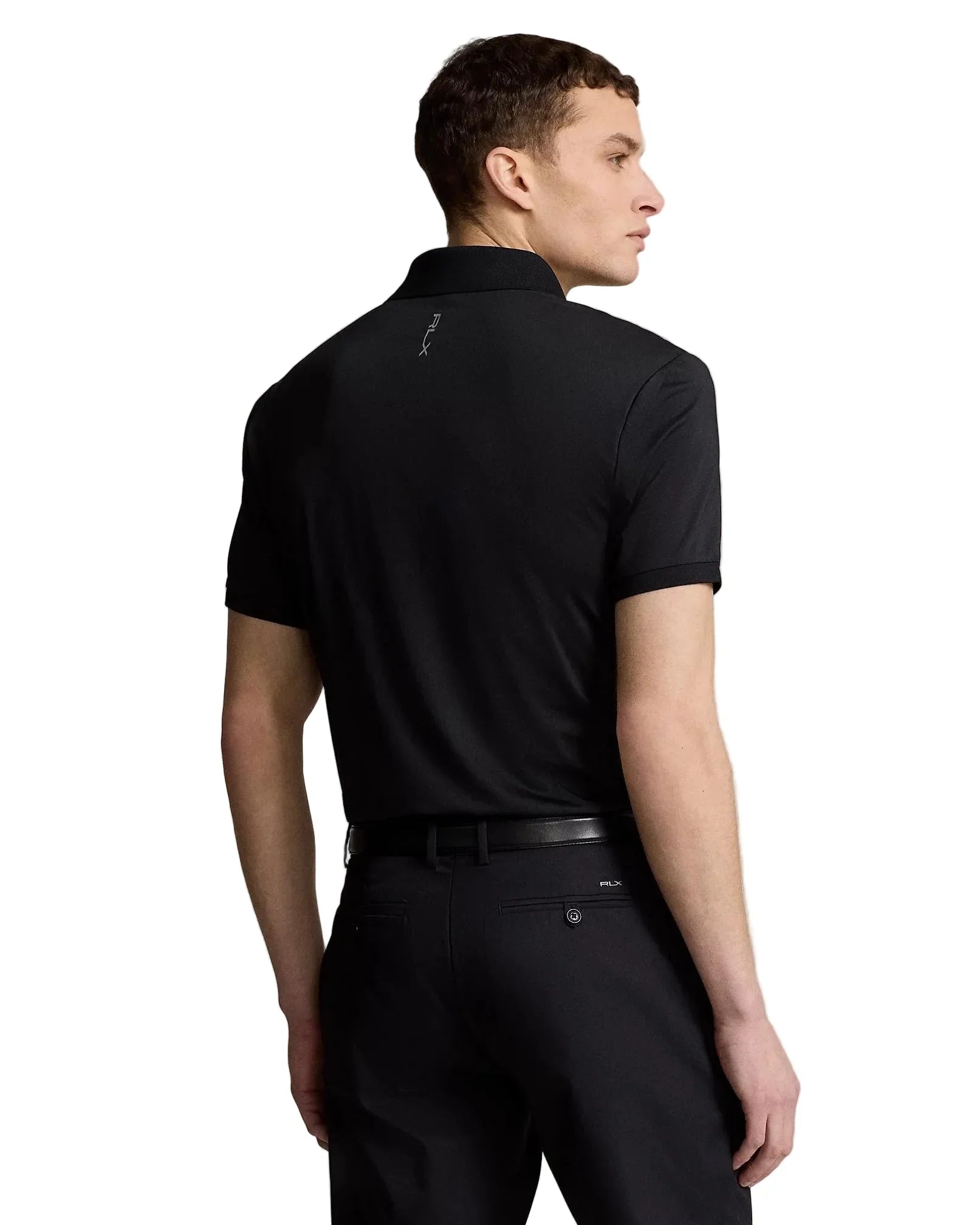 Ralph Lauren Męskie Polo Slim Fit Stretch Czarne - Epic Golf