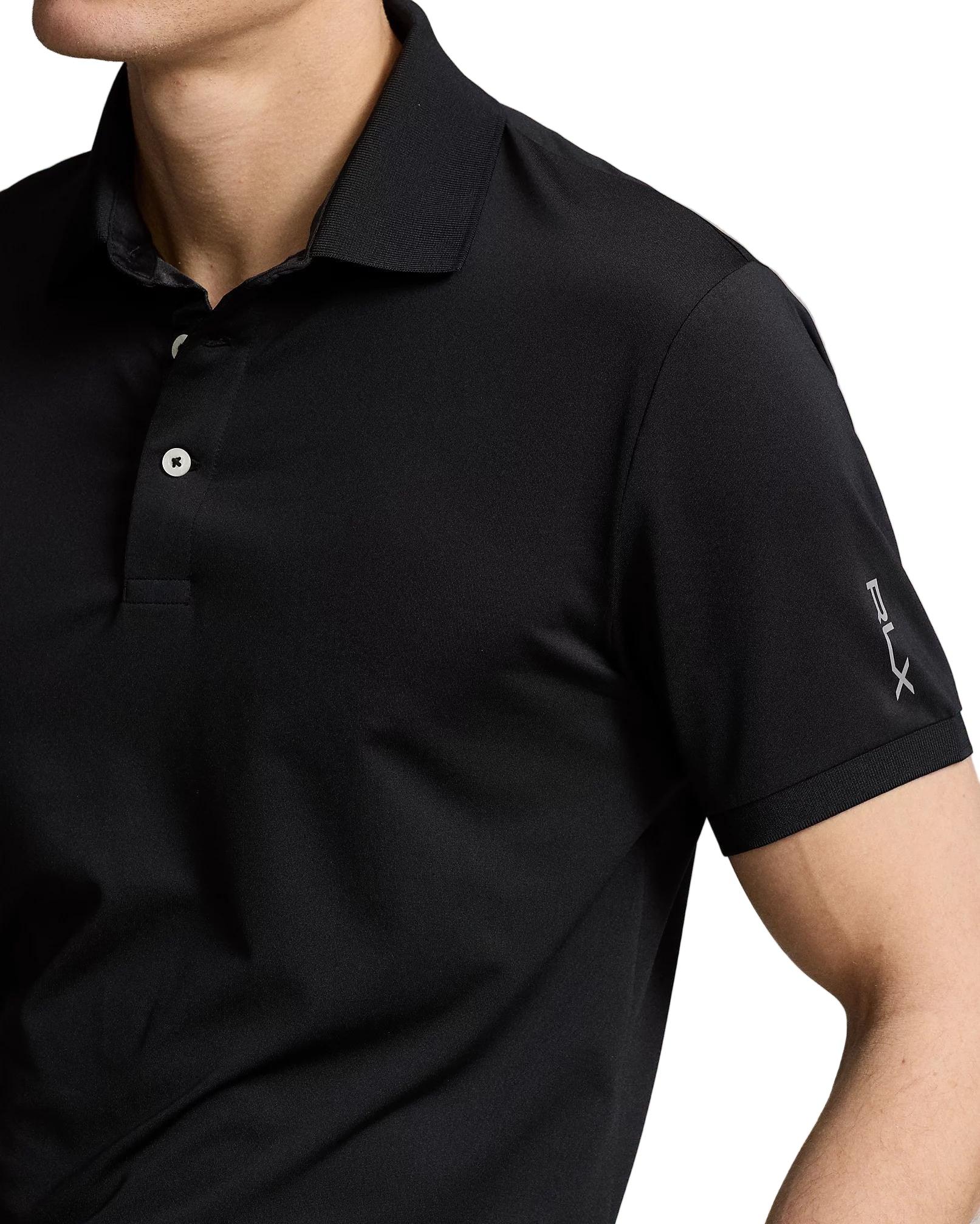 Ralph Lauren Męskie Polo Slim Fit Stretch Czarne - Epic Golf