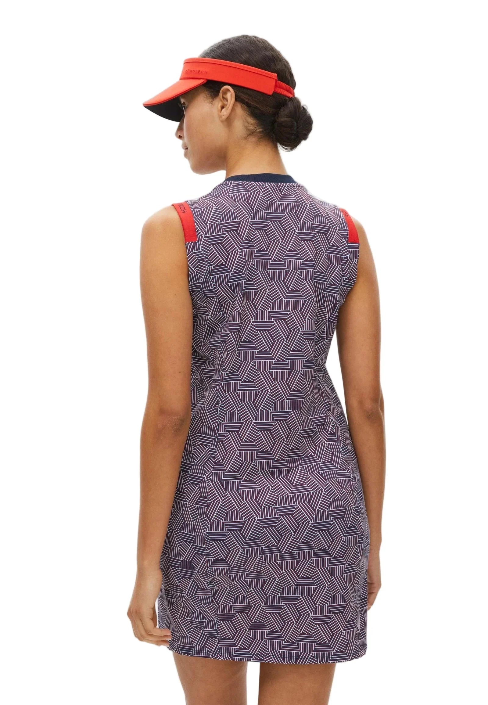 Rohnisch Sukienka Sleeveless Abby Hexagon Red - Epic Golf