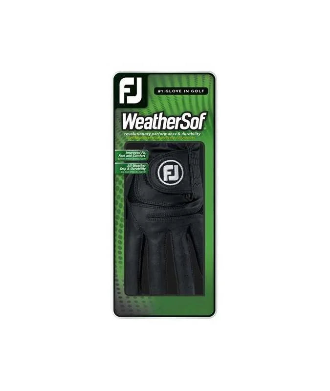 Footjoy Męska Rękawiczka Weathersof Czarna - Epic Golf