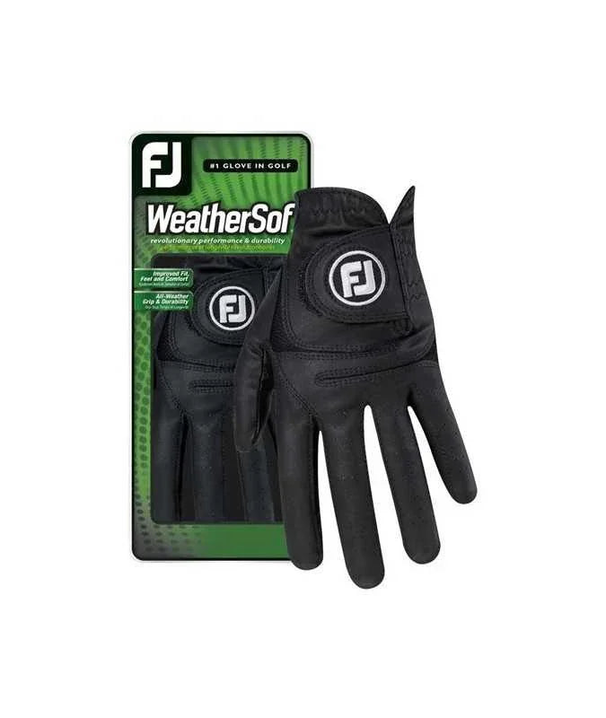 Footjoy Męska Rękawiczka Weathersof Czarna - Epic Golf
