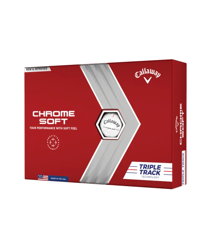 Callaway Piłki Golfowe Chrome Soft Triple Track, 12 sztuk - Epic Golf