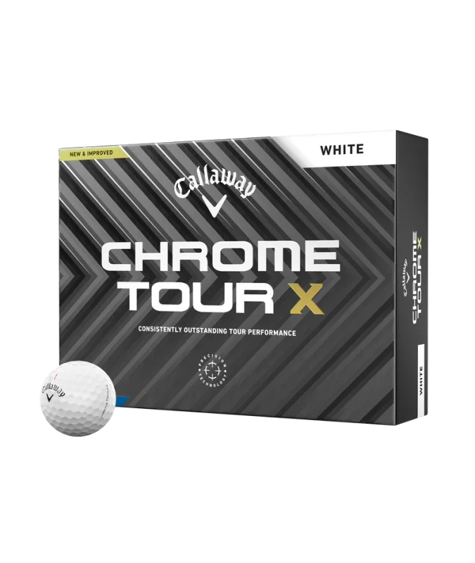 Callaway Piłki Chrome Tour X Białe, 12 sztuk - Epic Golf