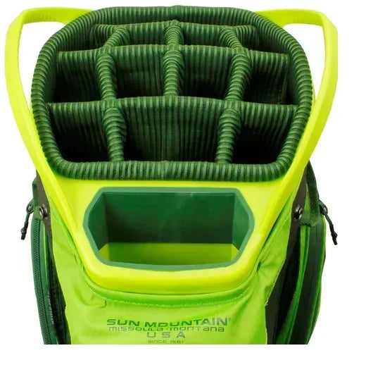 Sun Mountain H2No Staff 14 Eco-Lite Cartbag 14 Way Green - Epic Golf