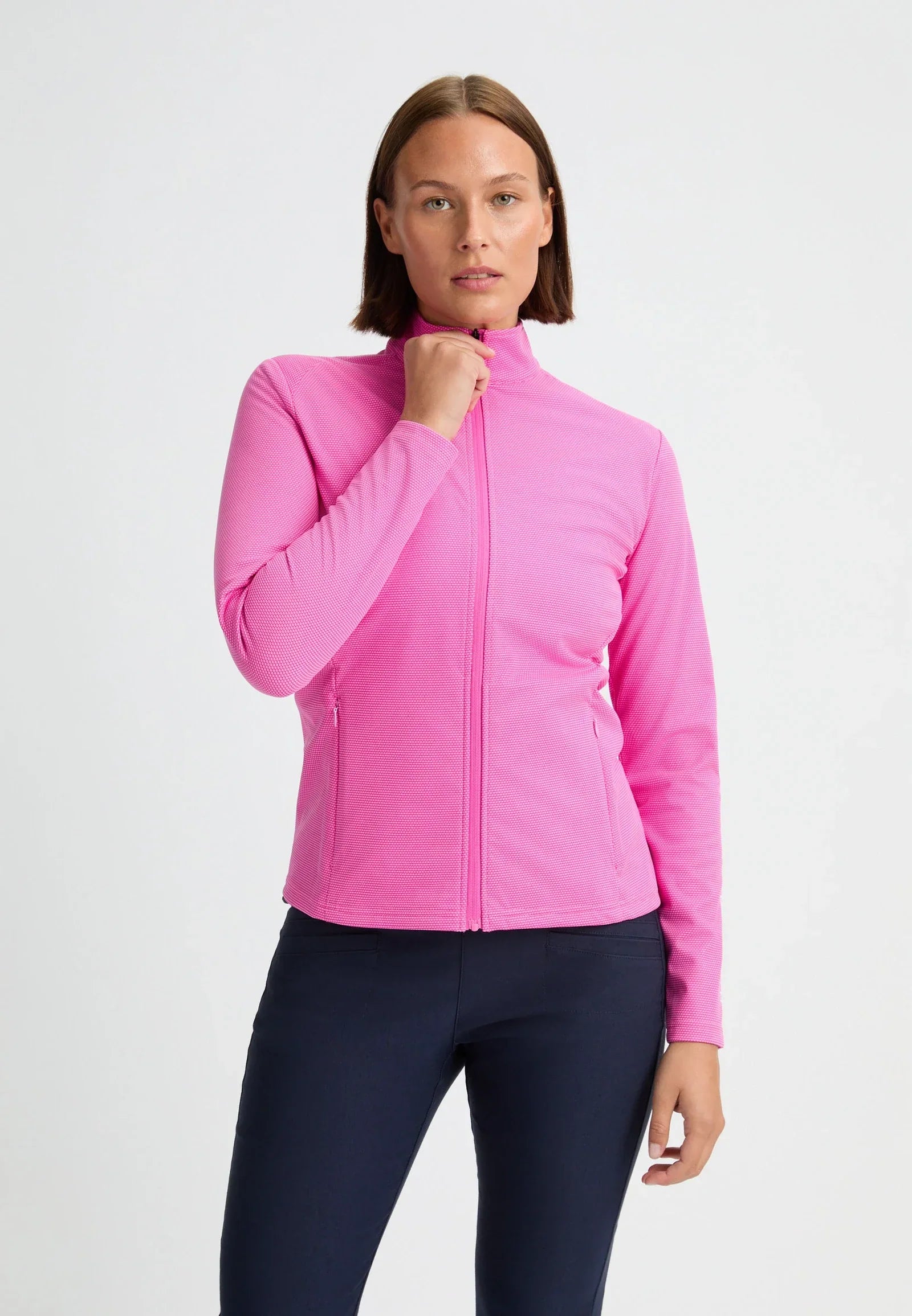 Röhnisch Kurtka Midlayer Laura Fuchsia Pink - Epic Golf