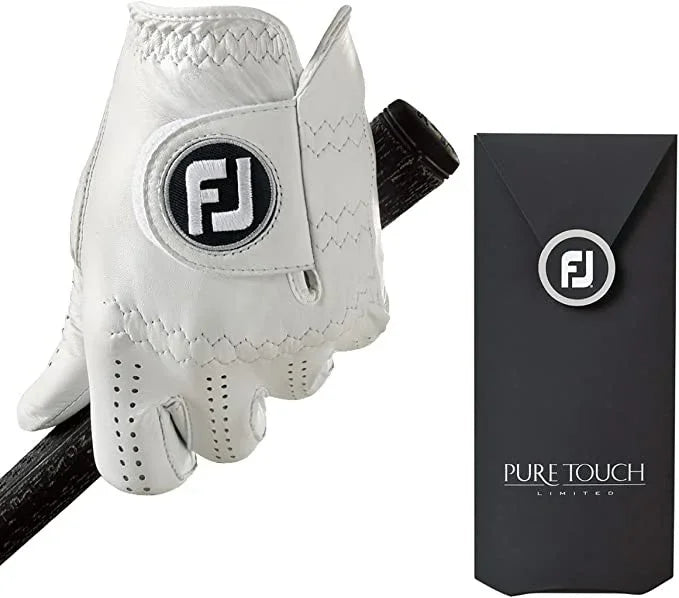 Skórzana Rękawiczka Golfowa Męska Footjoy Pure Touch Biała - Epic Golf