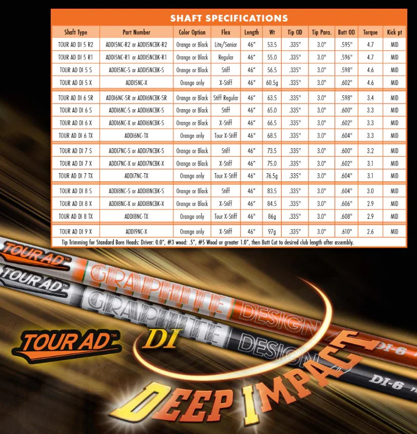 Graphite Design Tour AD DI-6 Wood Shaft - Epic Golf