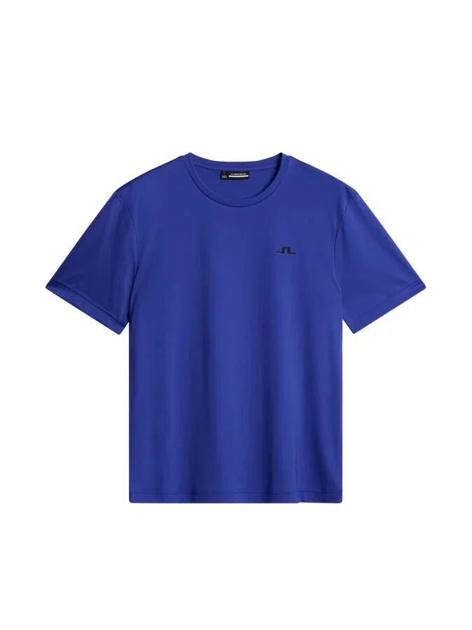 J. Lindeberg Męski T-shirt Ade Clematis Blue - Epic Golf