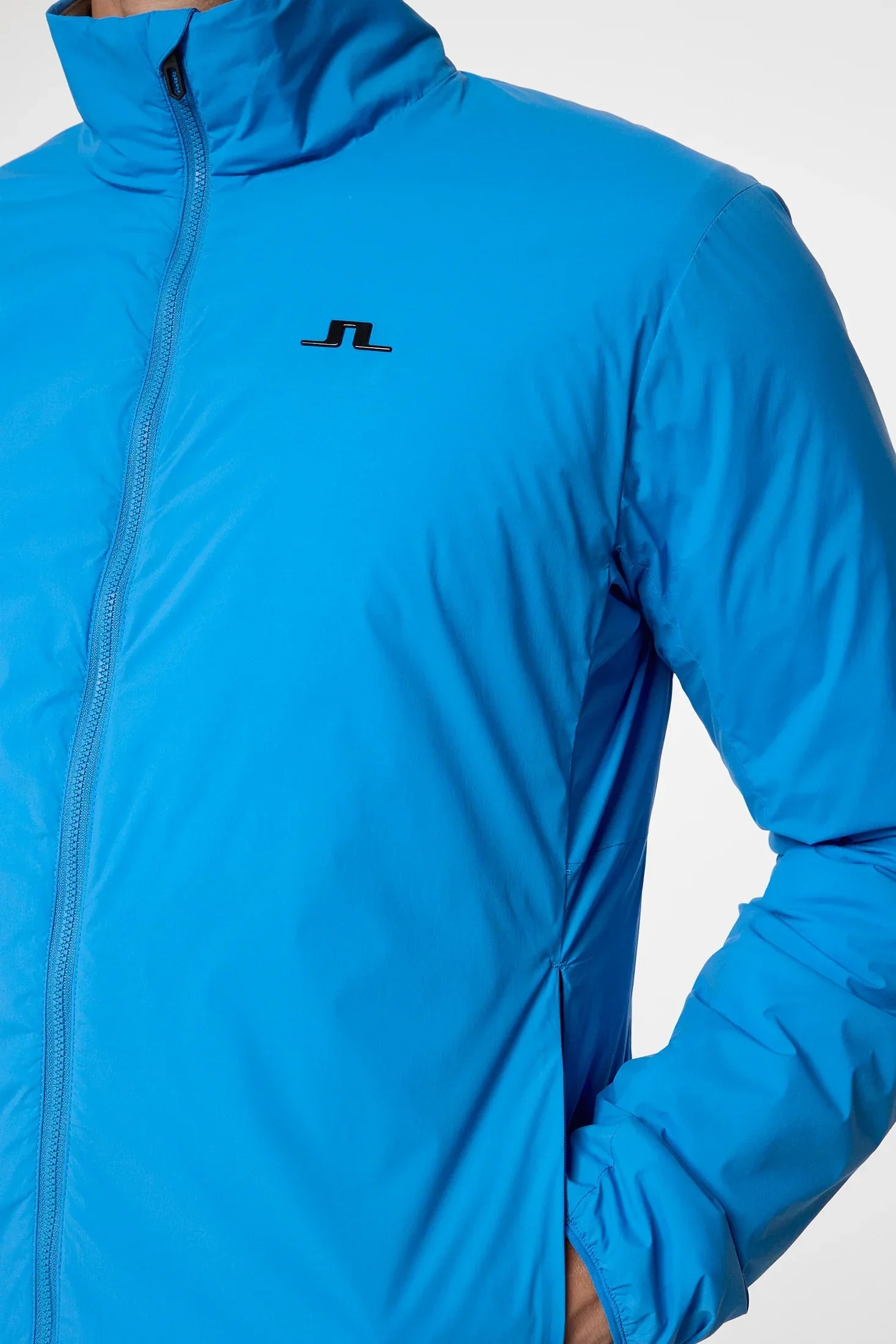 J. Lindeberg Męska Kurtka Clinton Niebieska - Epic Golf