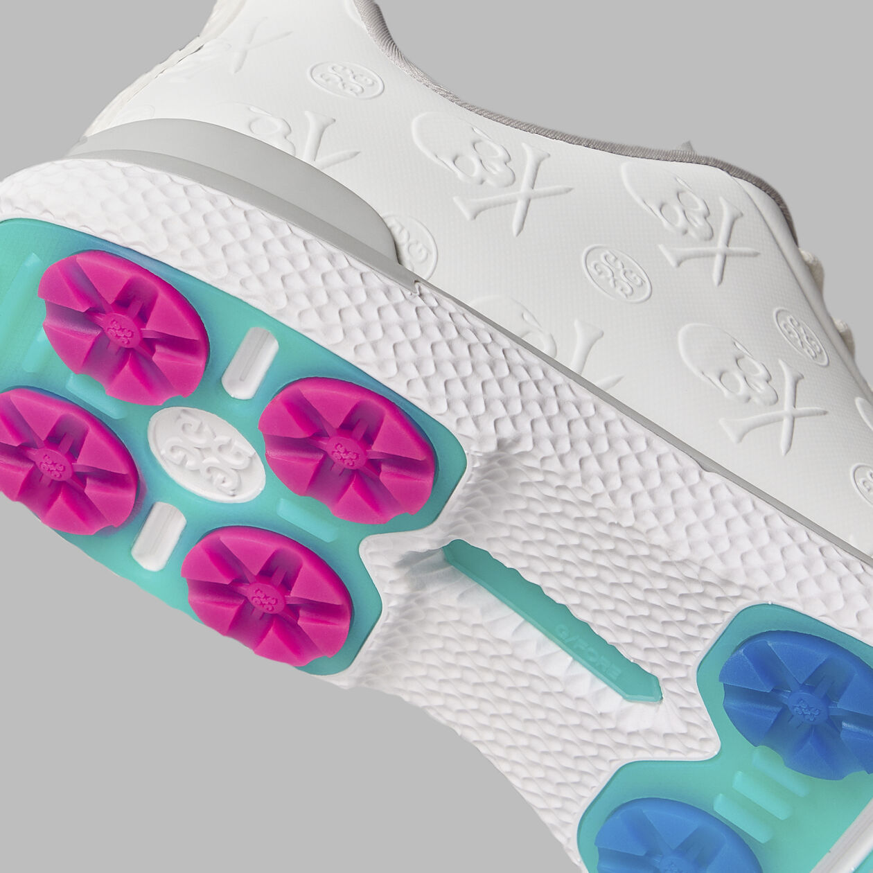 G/Fore Męskie Buty Gallivan2R Embossed Skull & Tees Snow/Nimbus