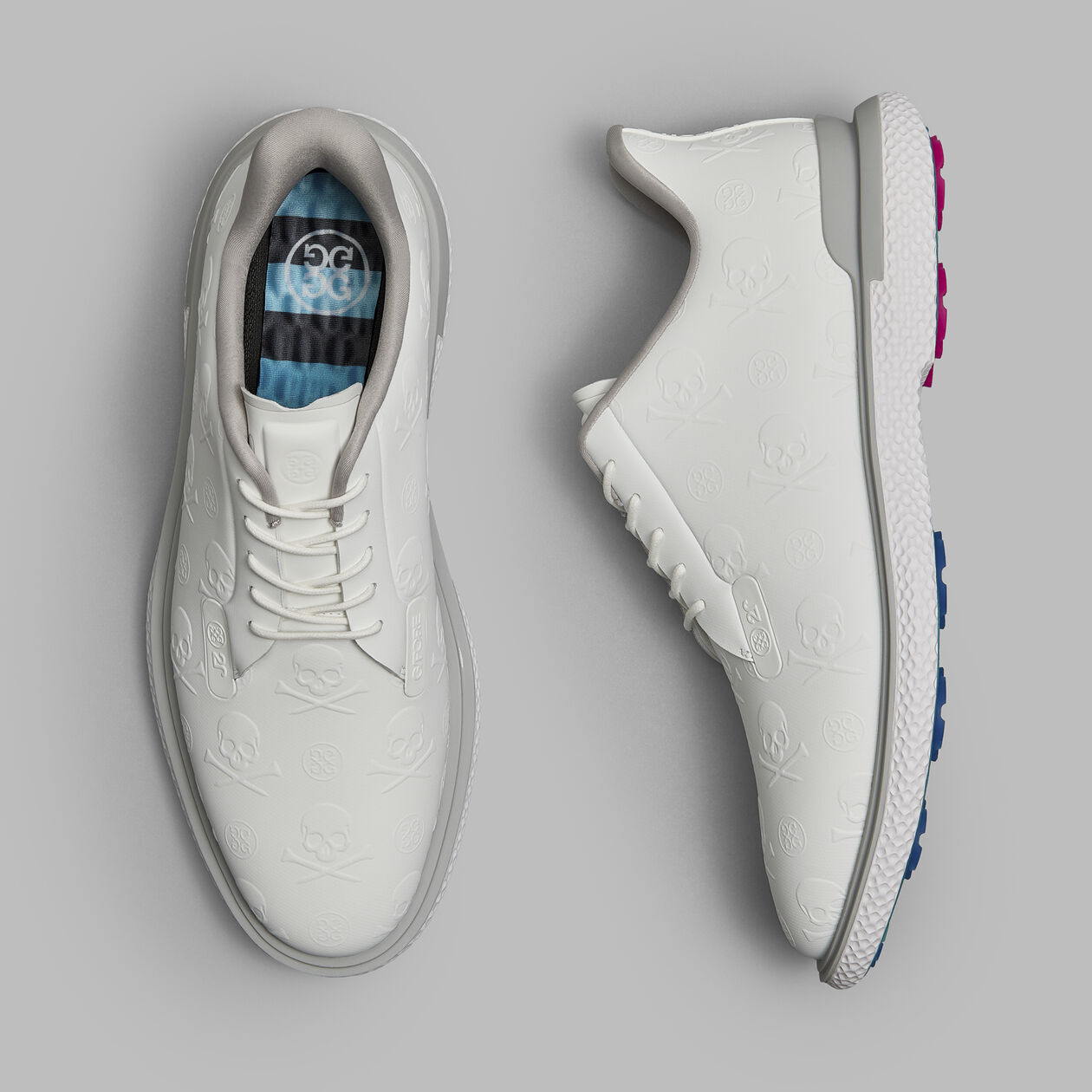 G/Fore Męskie Buty Gallivan2R Embossed Skull & Tees Snow/Nimbus