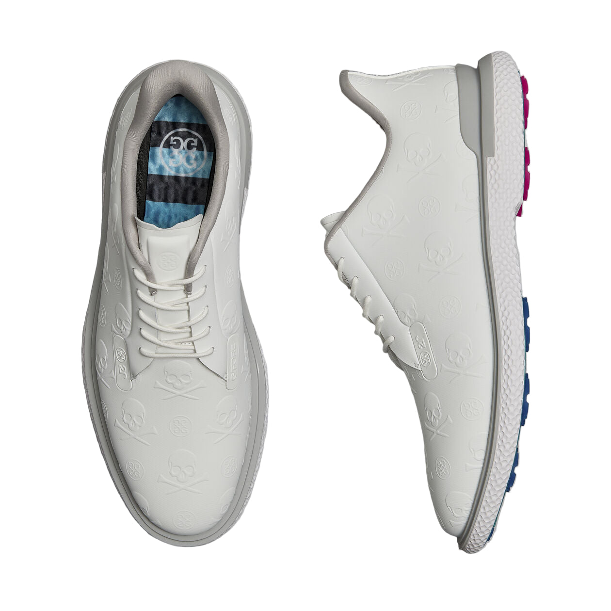 G/Fore Męskie Buty Gallivan2R Embossed Skull & Tees Snow/Nimbus