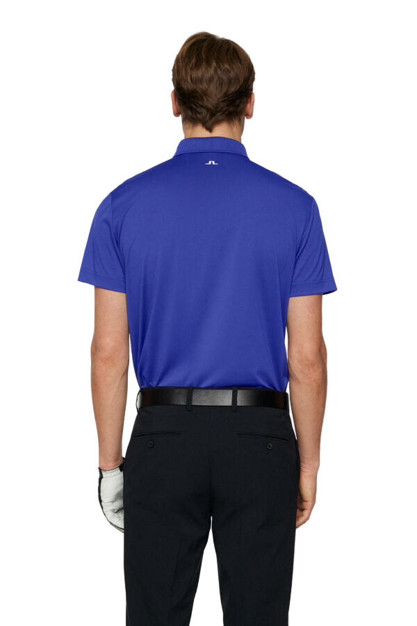 J. Lindeberg Męskie Polo Bridge Clematis Blue