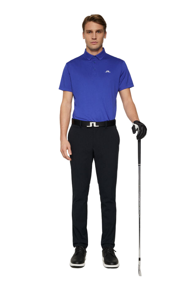 J. Lindeberg Męskie Polo Bridge Clematis Blue