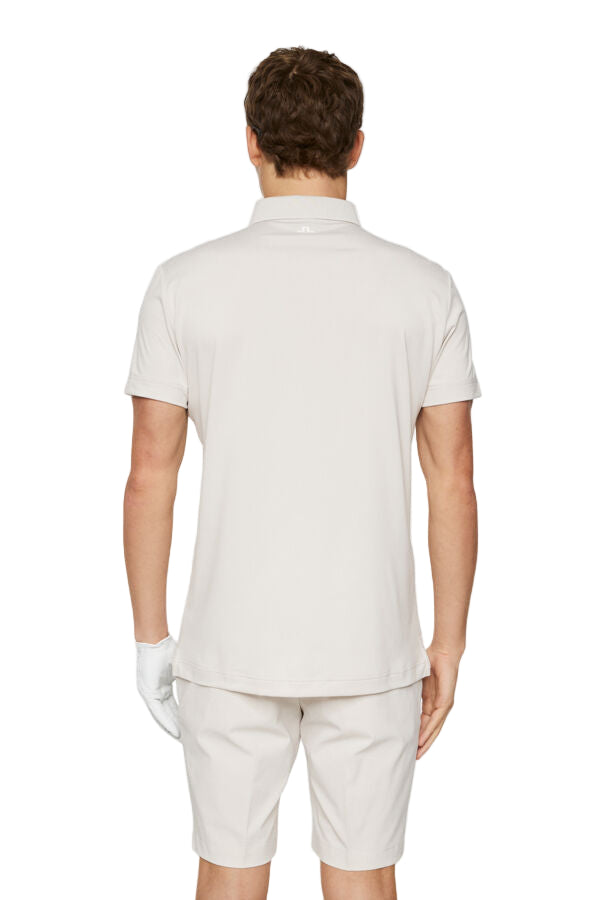 J. Lindeberg Męskie Polo Bridge Moonbeam