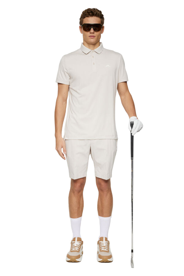 J. Lindeberg Męskie Polo Bridge Moonbeam