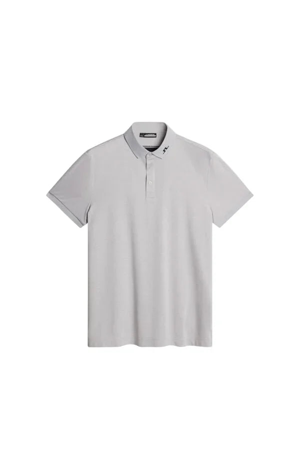 J. Lindeberg Męskie Polo KV Light Grey Melange