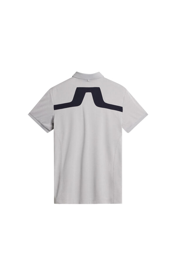 J. Lindeberg Męskie Polo KV Light Grey Melange