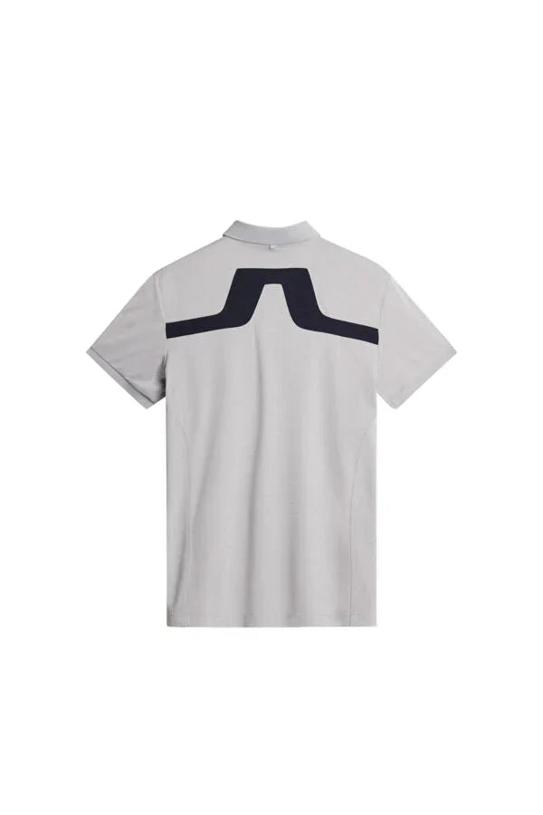 J. Lindeberg Męskie Polo KV Light Grey Melange