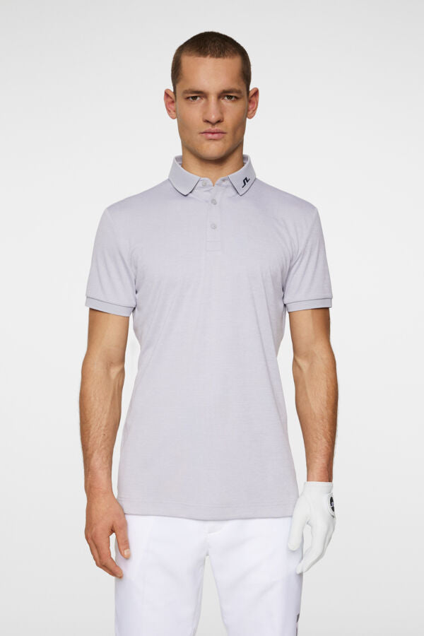 J. Lindeberg Męskie Polo KV Light Grey Melange