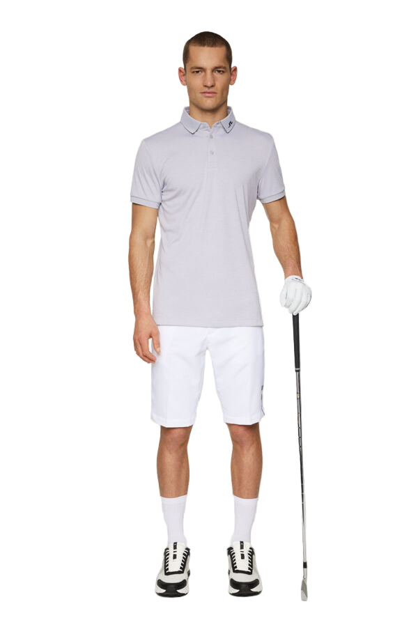 J. Lindeberg Męskie Polo KV Light Grey Melange