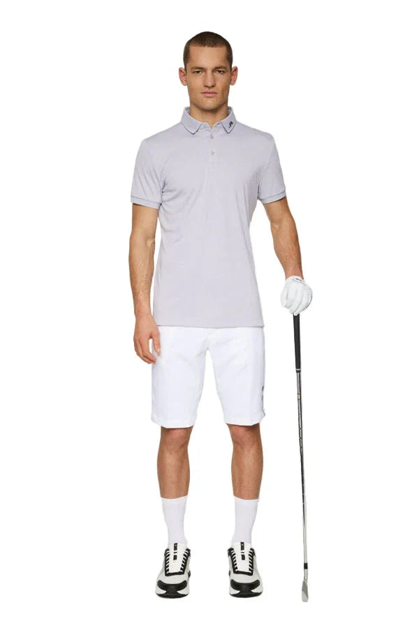 J. Lindeberg Męskie Polo KV Light Grey Melange