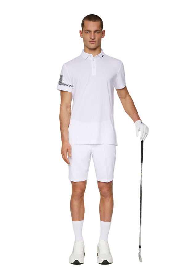 J. Lindeberg Męskie Polo Heath Strike White