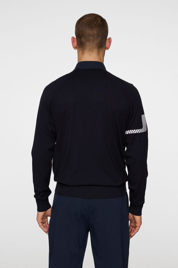 J. Lindeberg Męski Sweter Heath Navy