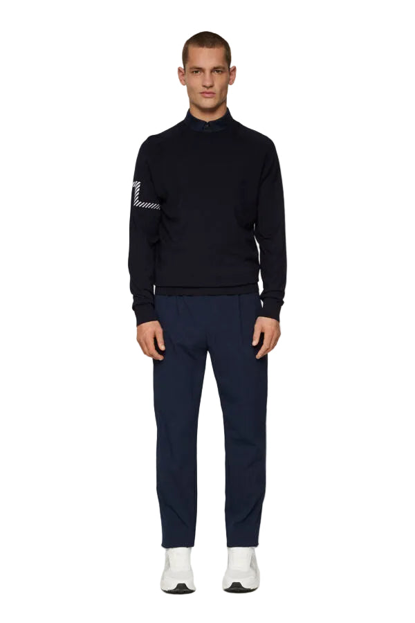 J. Lindeberg Męski Sweter Heath Navy