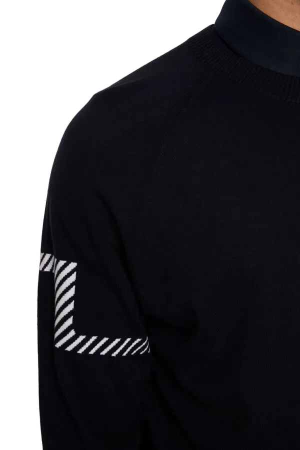 J. Lindeberg Męski Sweter Heath Navy