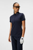 J. Lindeberg Damskie Polo Tour Tech Navy