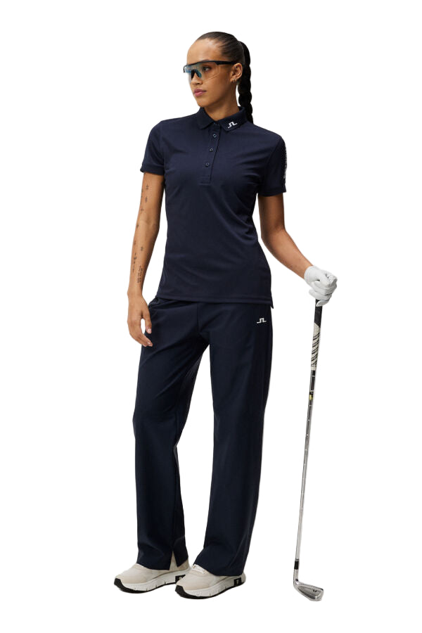 J. Lindeberg Damskie Polo Tour Tech Navy