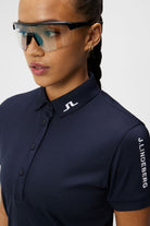 J. Lindeberg Damskie Polo Tour Tech Navy