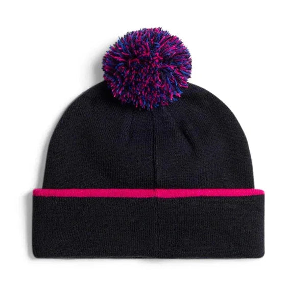 J. Lindeberg Męska Czapka Zimowa Stripe Beanie Granatowa - Epic Golf