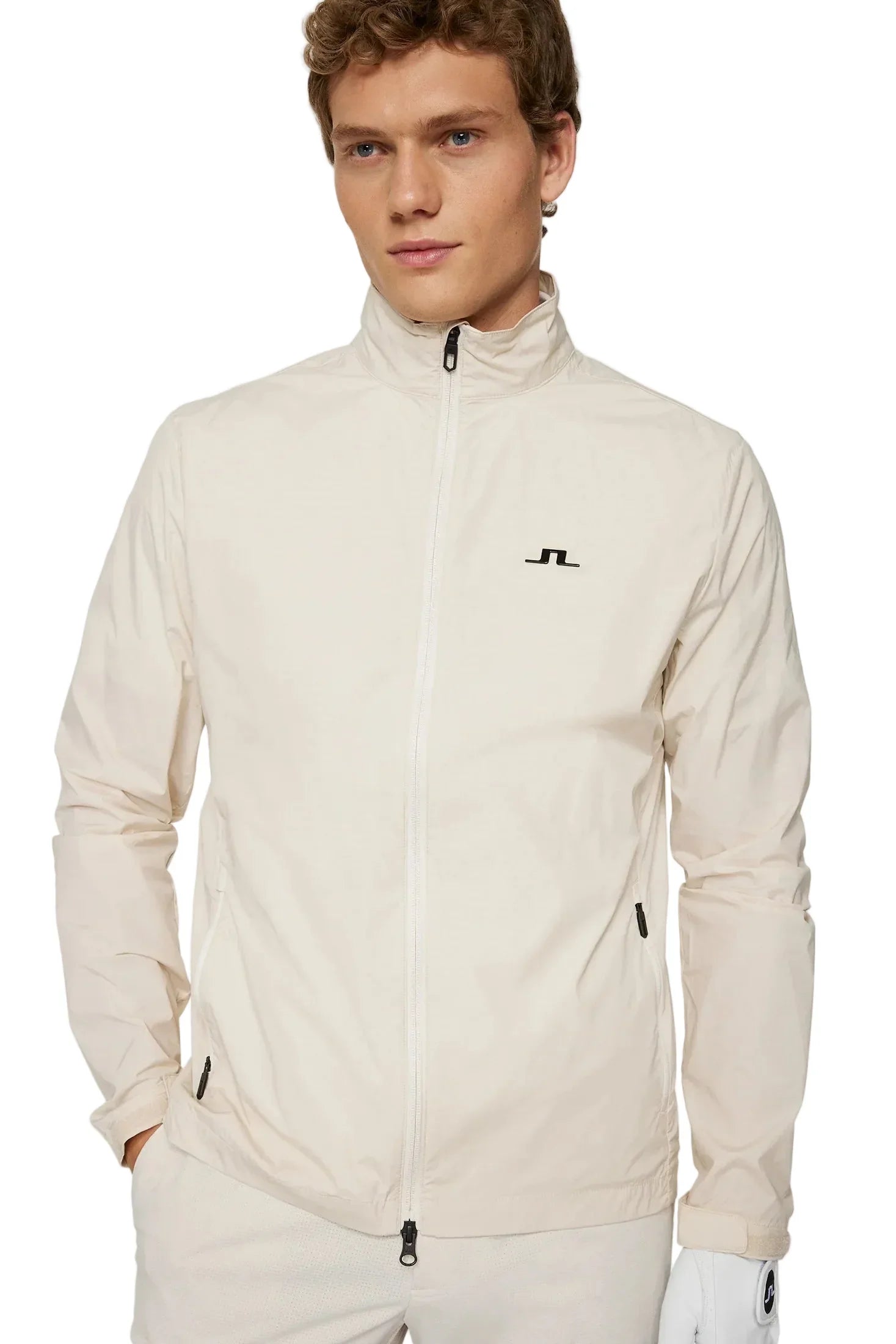 J.Lindeberg Męska Kurtka Ash Light Packable Jacket Moonbeam - Epic Golf