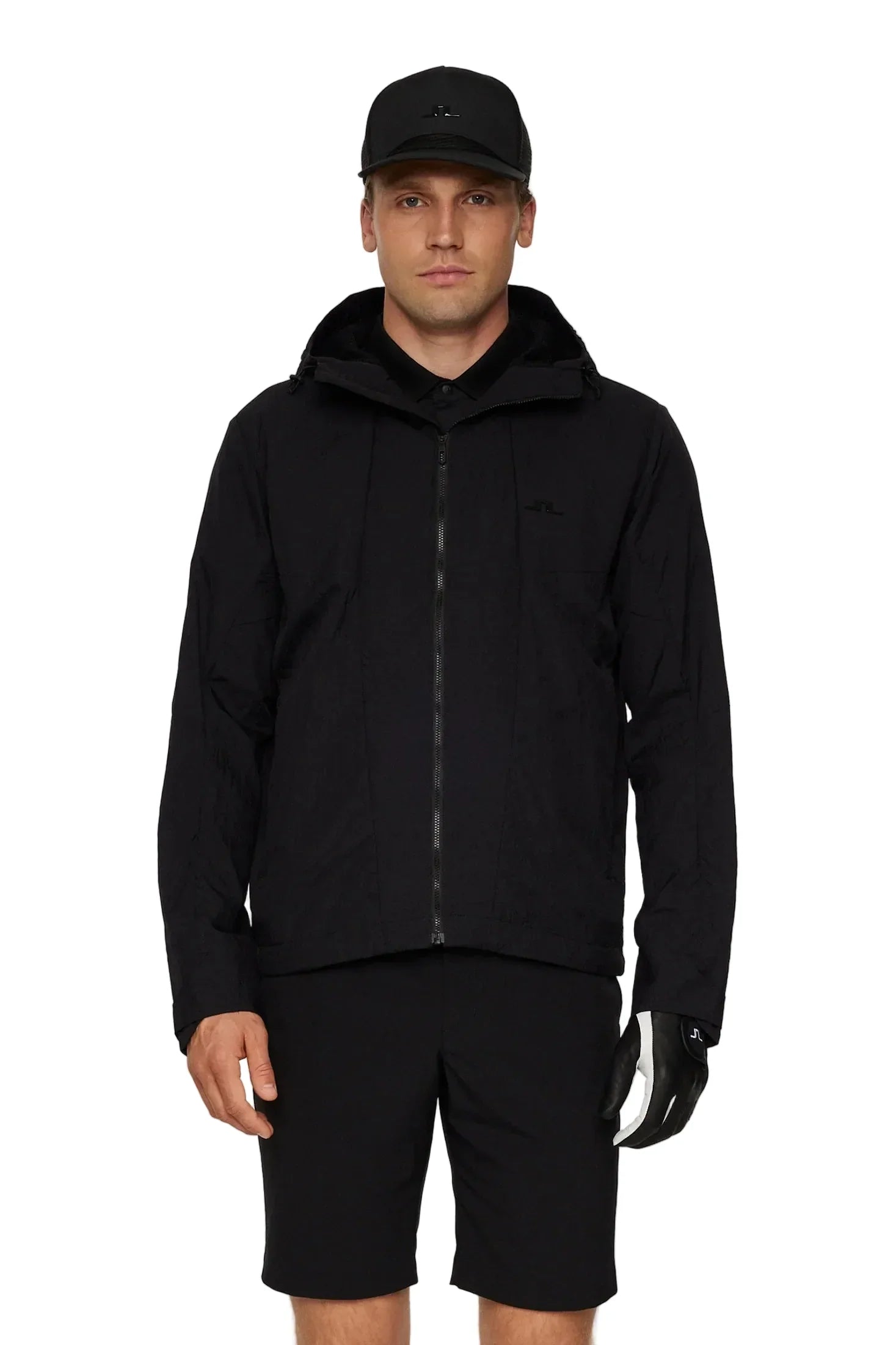 J.Lindeberg Męska Kurtka Desmond Jacket Czarna - Epic Golf