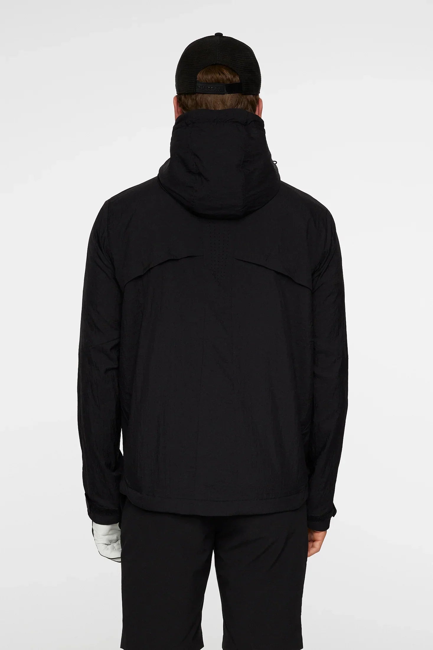 J.Lindeberg Męska Kurtka Desmond Jacket Czarna - Epic Golf