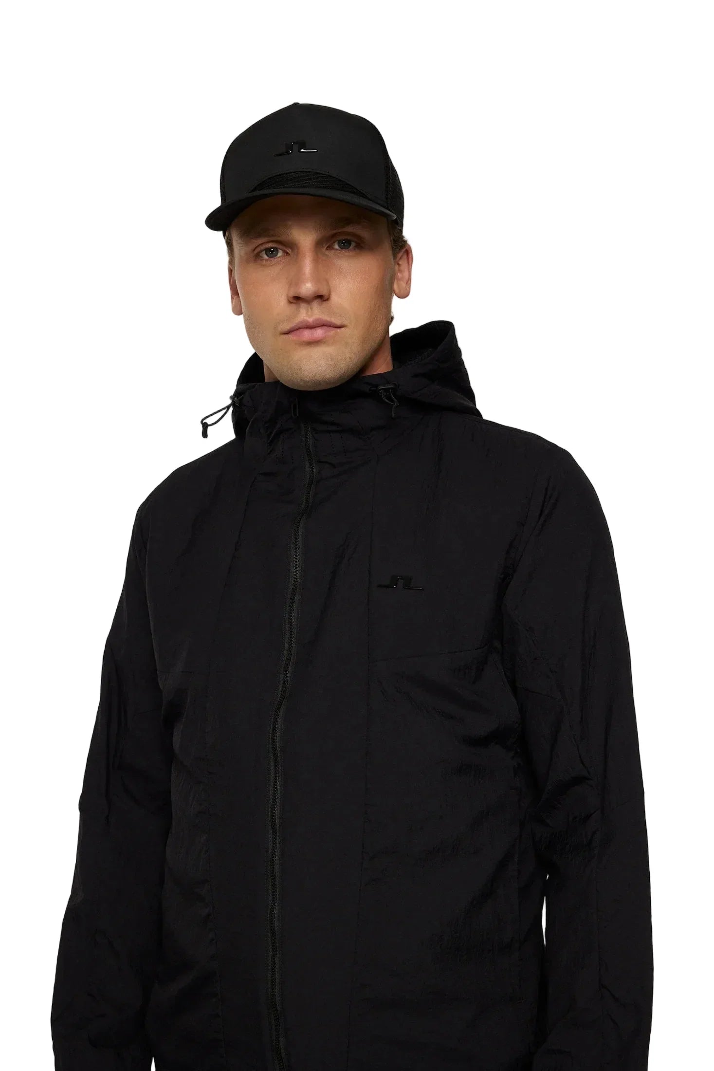 J.Lindeberg Męska Kurtka Desmond Jacket Czarna - Epic Golf