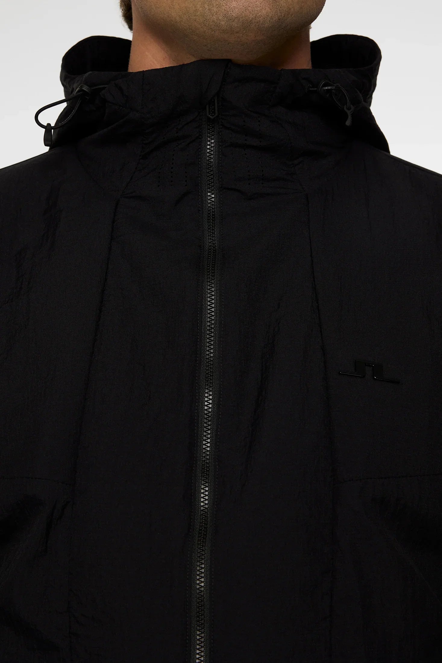 J.Lindeberg Męska Kurtka Desmond Jacket Czarna - Epic Golf