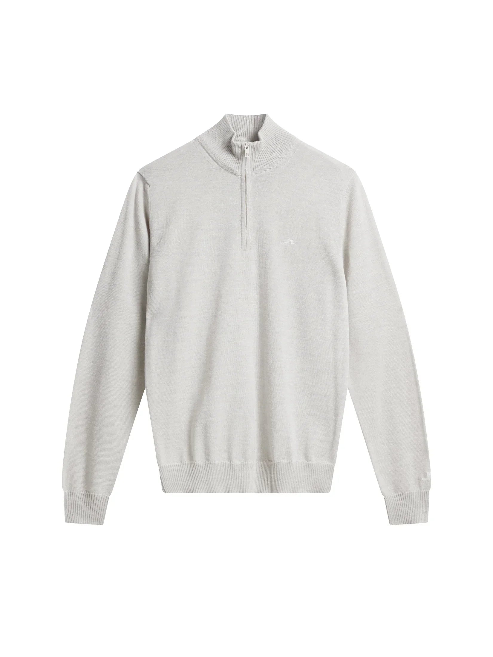 J.Lindeberg Męski Sweter Merino Kian Zipped Moonbeam - Epic Golf