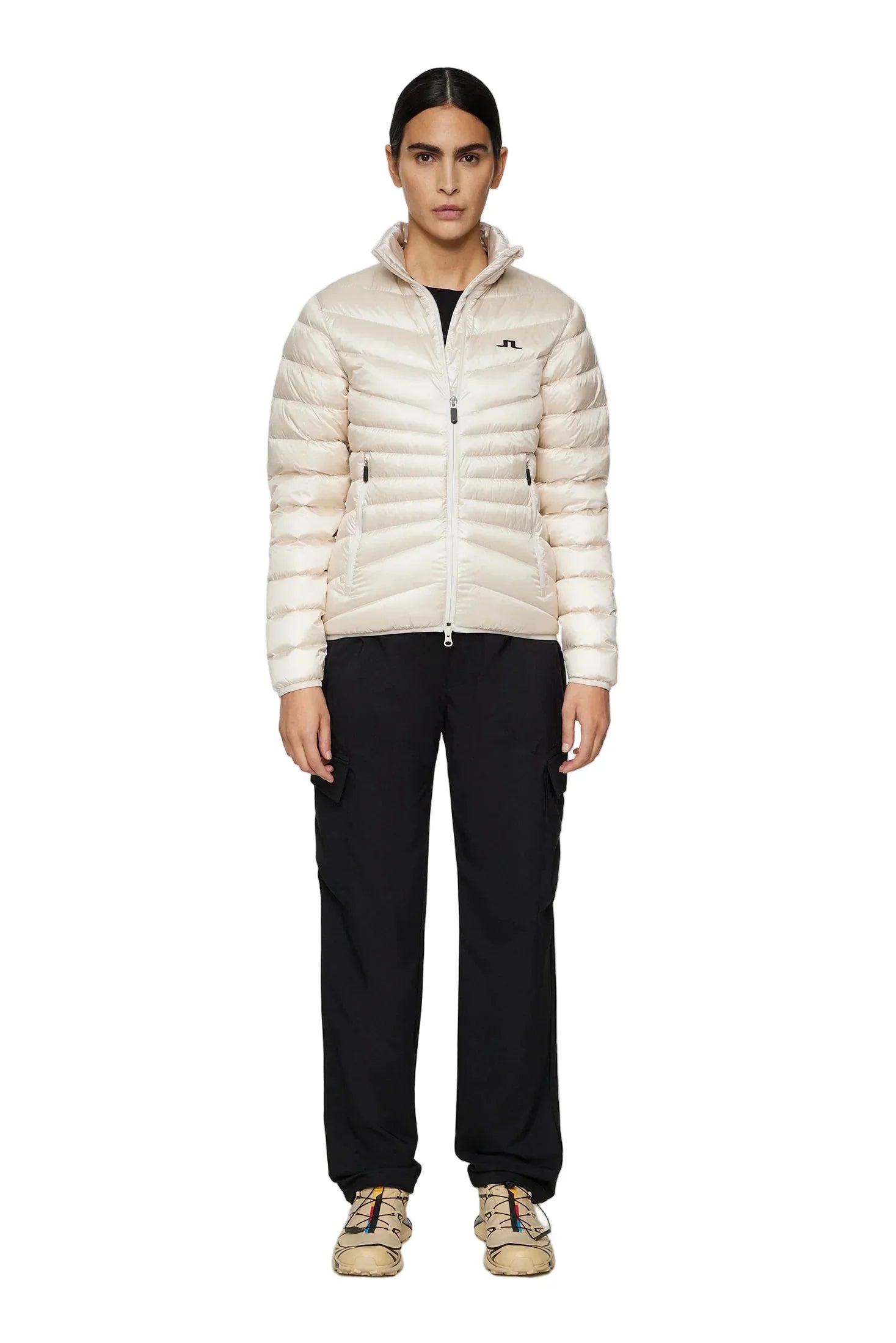 J. Lindeberg Damska Kurtka Puchowa Lara Light Moonbeam - Epic Golf