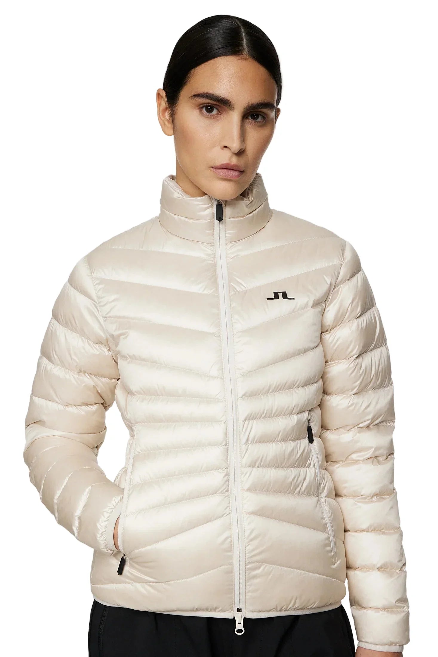 J. Lindeberg Damska Kurtka Puchowa Lara Light Moonbeam - Epic Golf